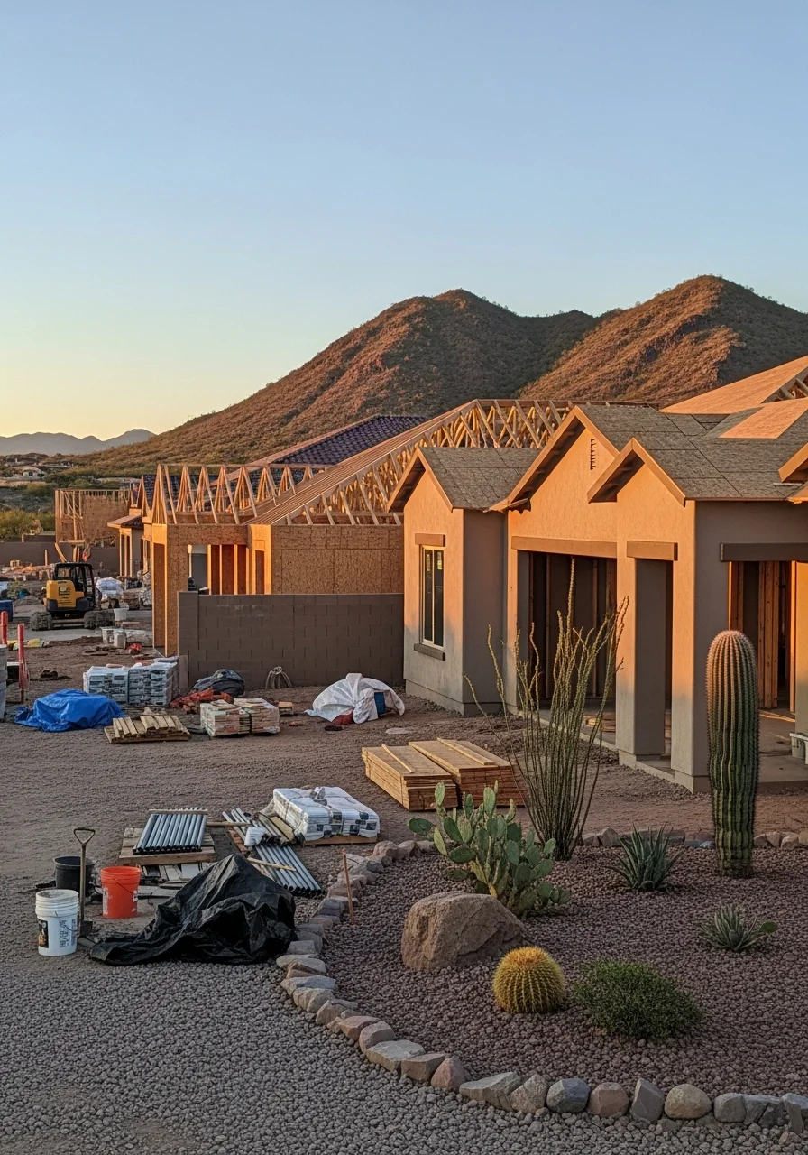 New residential homes and construction in Queen Creek Arizona